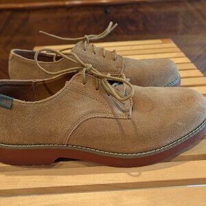 Brown suede shoes - School Issue - size 6.5M - like new